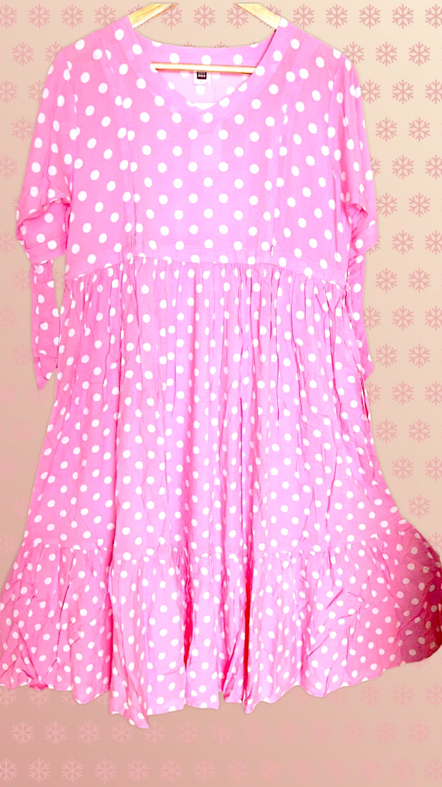 MEE MEE Printed Rayon Maternity Dress – Stylish, Comfortable & Nursing-Friendly