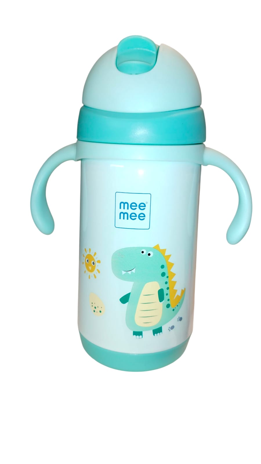 Premium Stainless Steel Straw Sipper for Baby, Leak & Spill Proof BPA Free Soft Silicone Straw Drinking Sipper Bottle for Baby