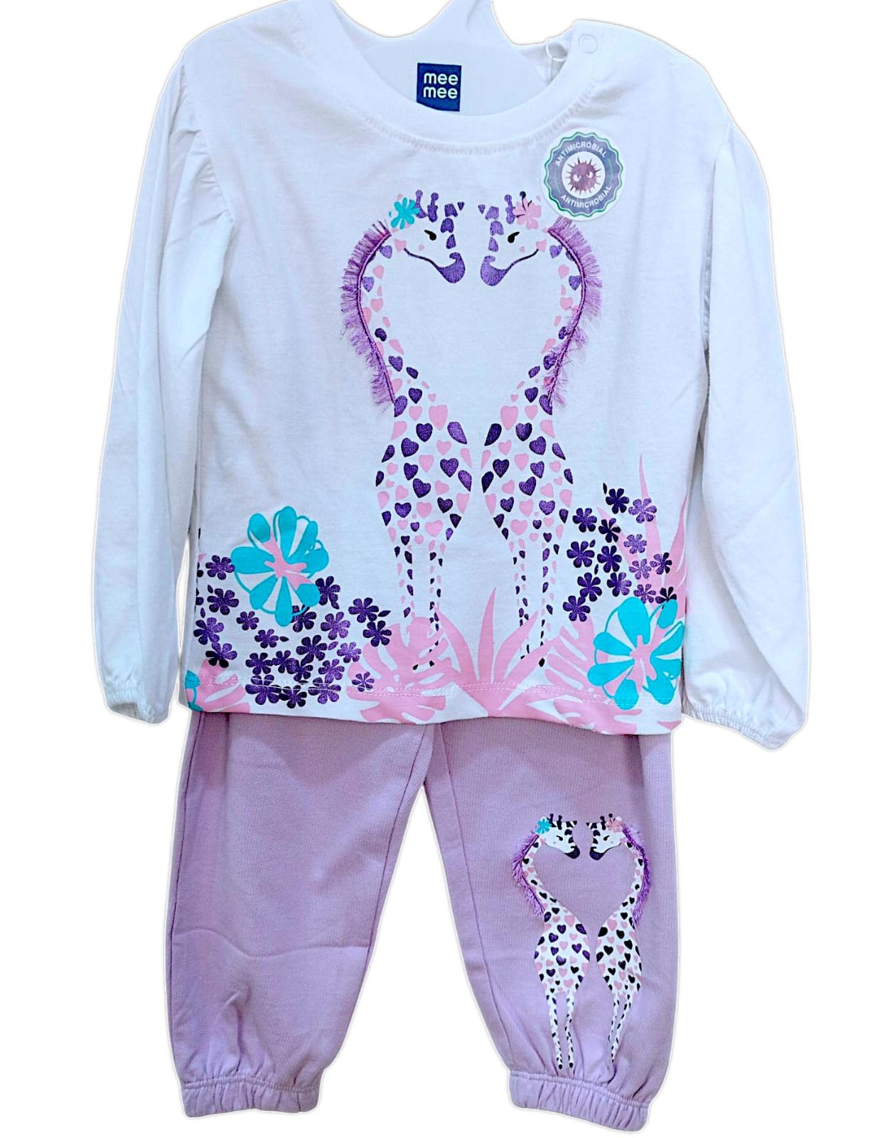 MeeMee Girls "Be Cute & Kind" Playful Jogger Set