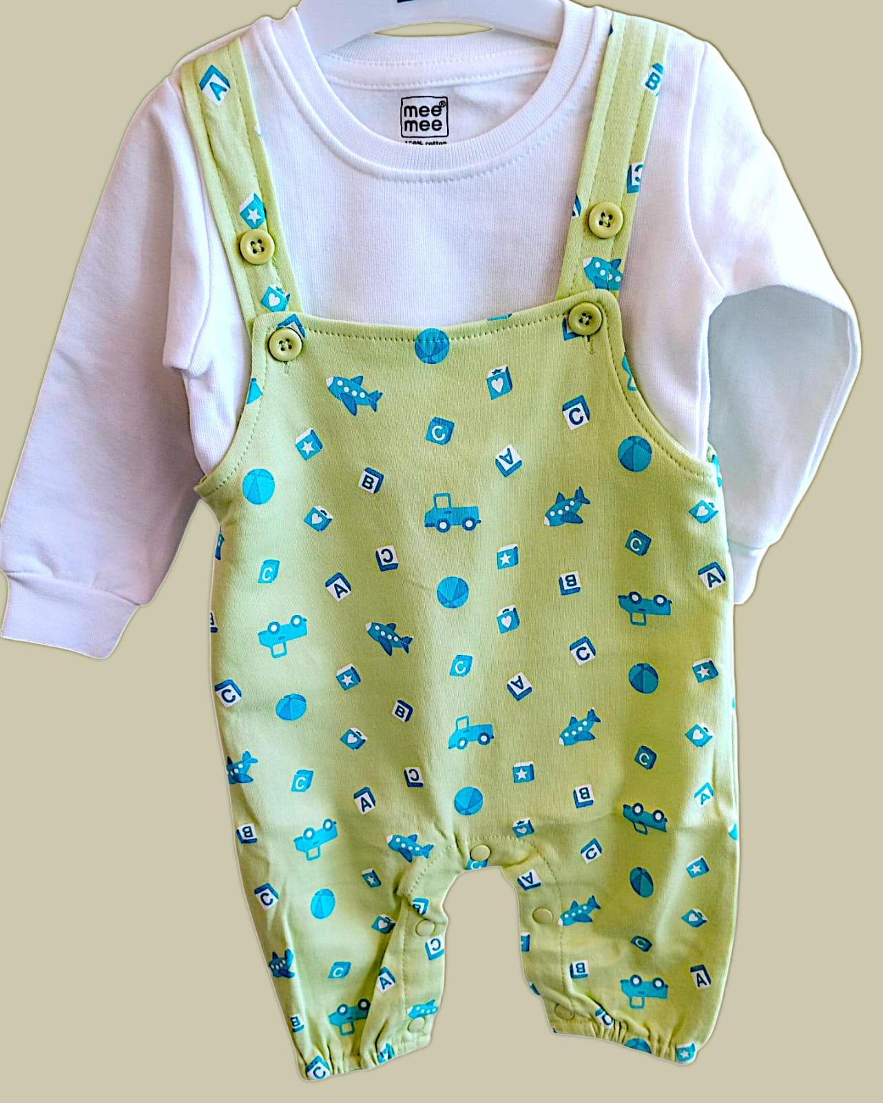 Mee Mee Denim Romper Set