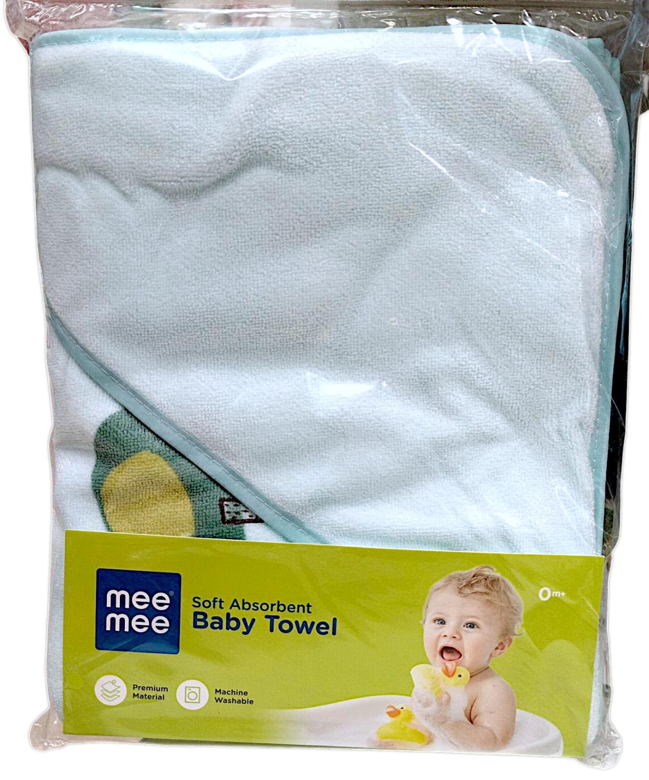 Mee Mee Micro Fiber Baby Bath Towel for New Born | Wash Cloth, Quick Absorbent, Extra Soft Cotton Towels for Kids/Toddlers/Infants/Babies,