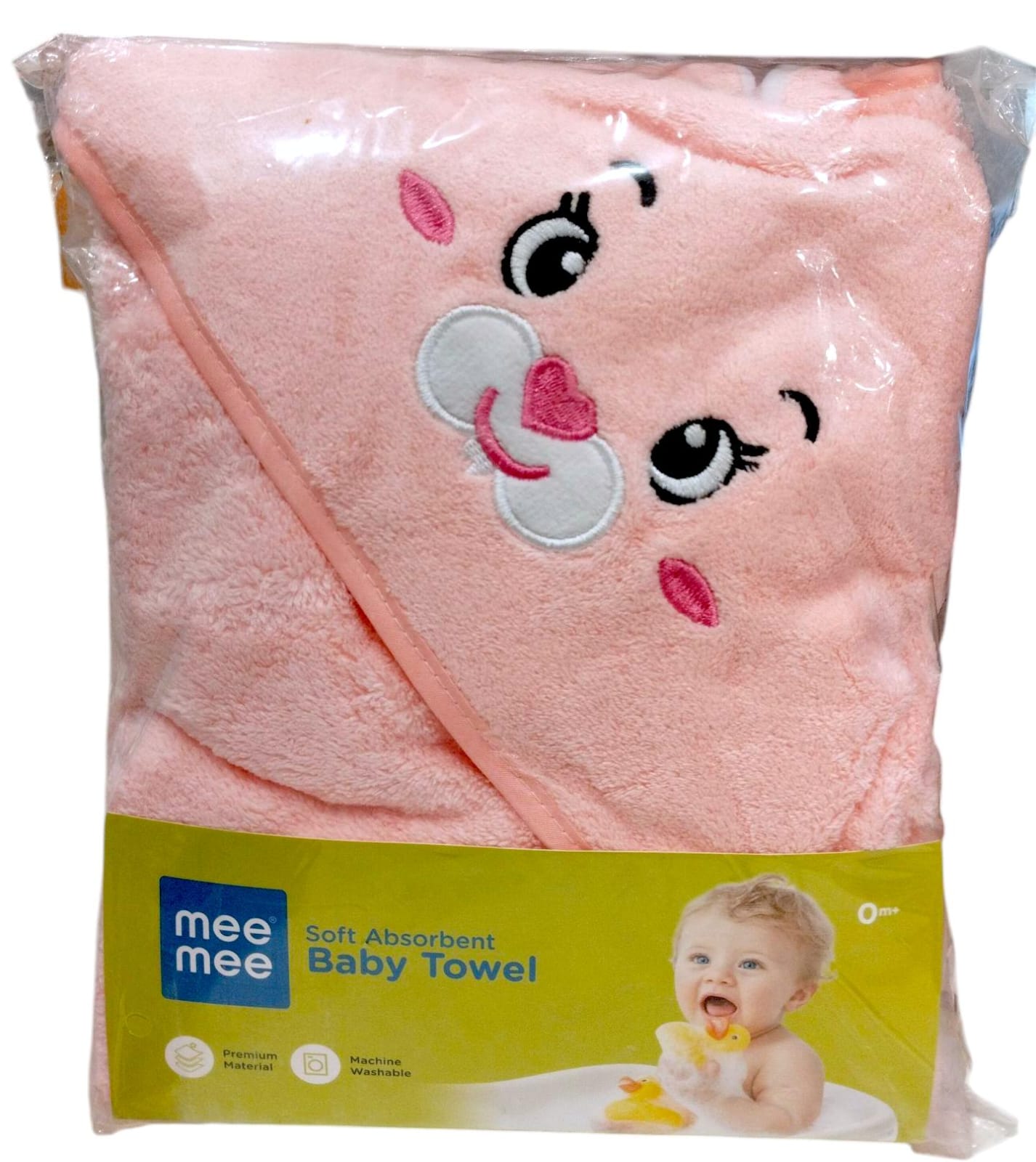 Mee Mee Micro Fiber Baby Bath Towel for New Born | Wash Cloth, Quick Absorbent, Extra Soft Cotton Towels for Kids/Toddlers/Infants/Babies,