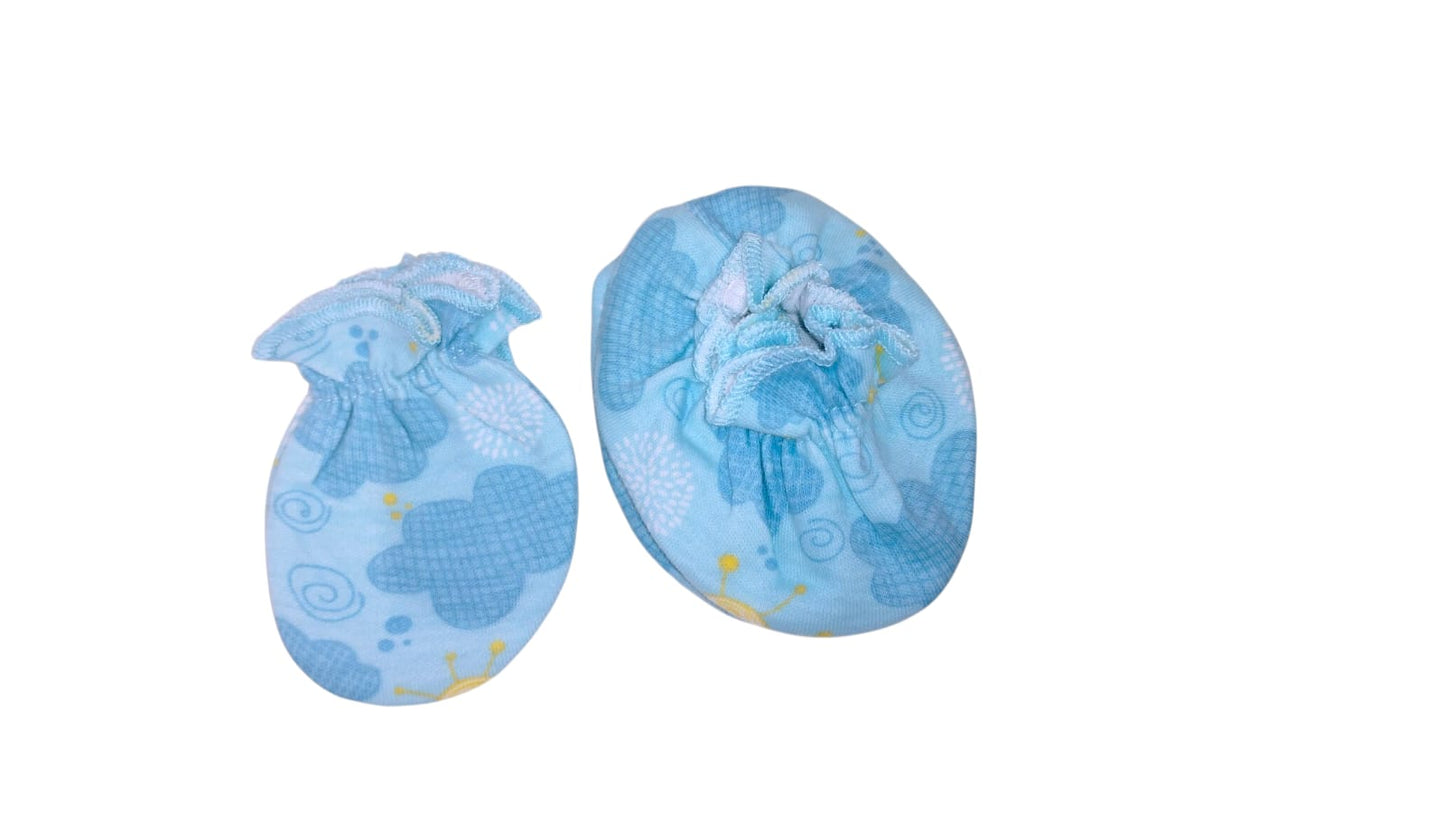 Premium & Soft Baby Cap, Mitten & Booties Set | Comfortable & Essential for Babies, Infants & New Borns