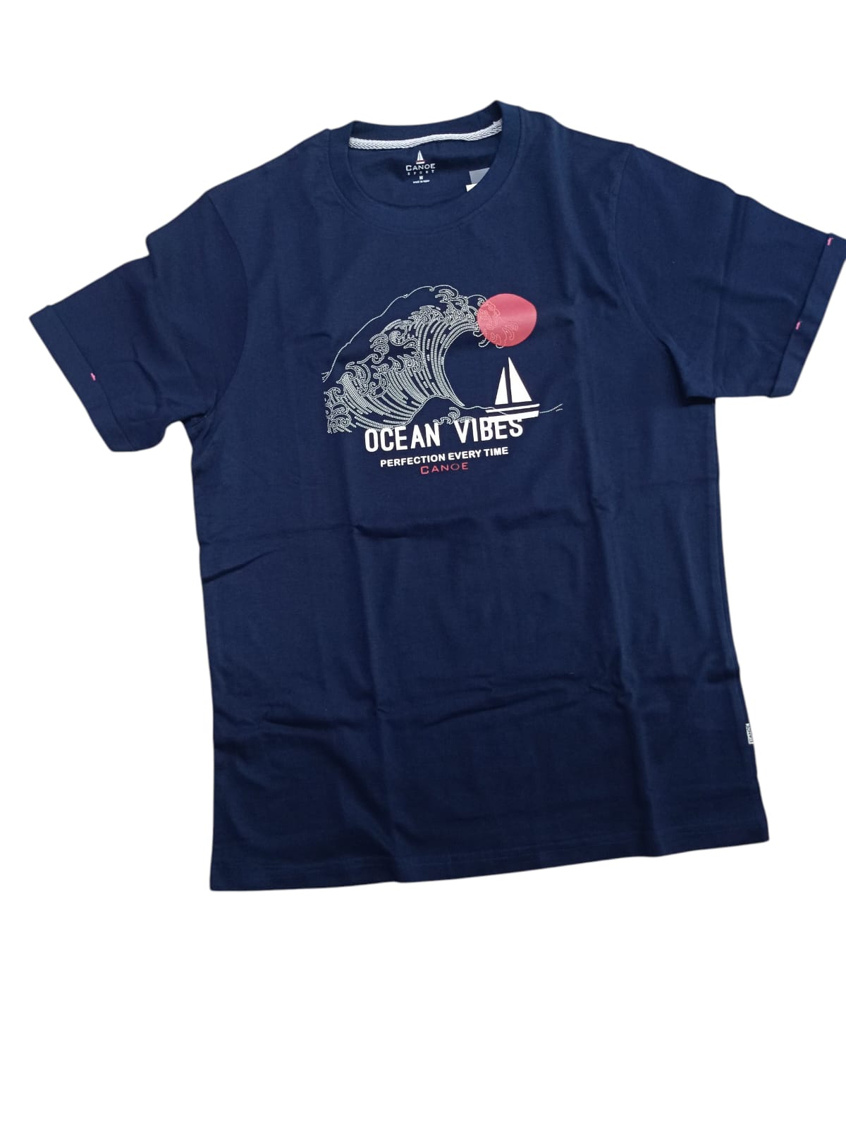 Canoe Men Round Neck Short Sleeve T-Shirt # TSH-ALYA