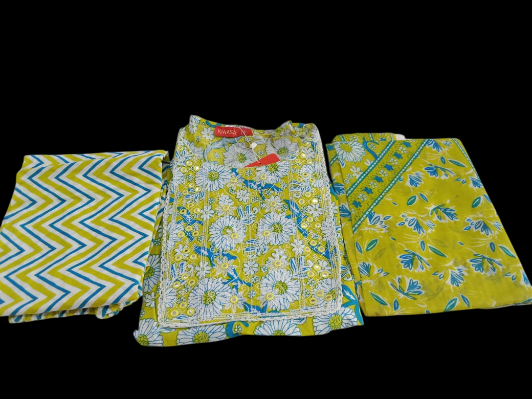 Embroidered Kurta with Trousers & Dupatta#KS-AW25-SK-0047