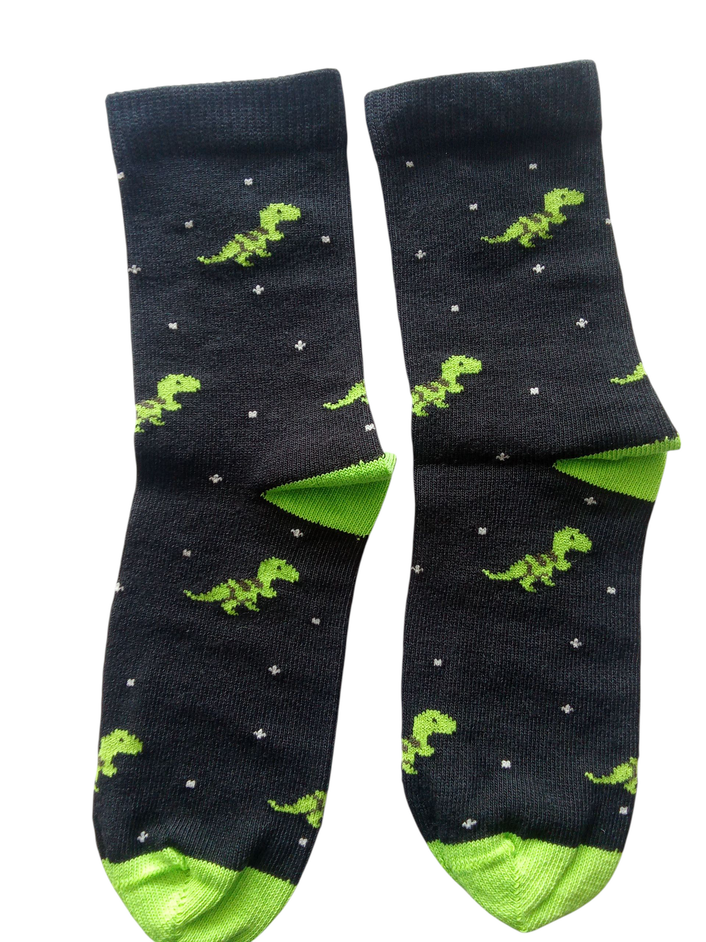 #7803 kids Compact Cotton stretch solid calf Lenght socks