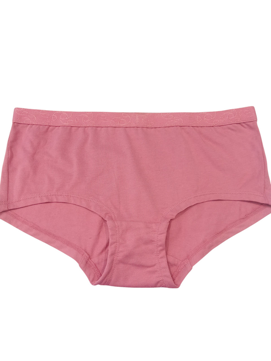 #3004 High Coverage Super Combed Cotton Elastane Stretch Boyleg with Ultra soft Exposed Waistband -