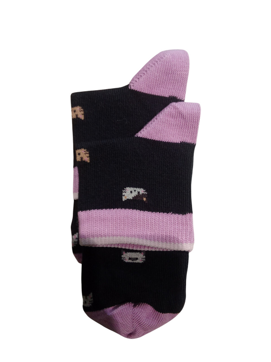 #7904 Kid's Compact Cotton Stretch Solid Ankle Length Socks With StayFresh Treatment -