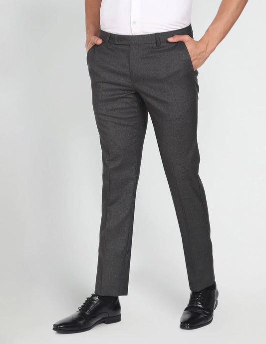 Arrow Hudson Tailored Fit Heathered Trousers