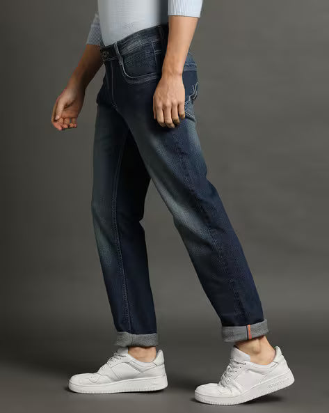 JOHN PLAYERS JEANS Men Mid-Wash Slim Fit Jeans 443037301014