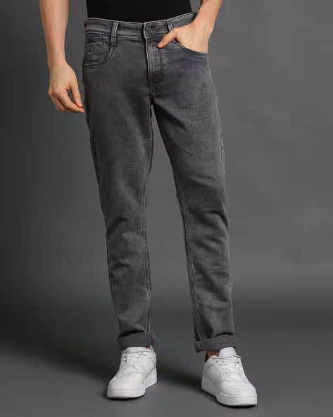 JOHN PLAYERS JEANS Men Mid-Wash Slim Fit Jeans 443037668012