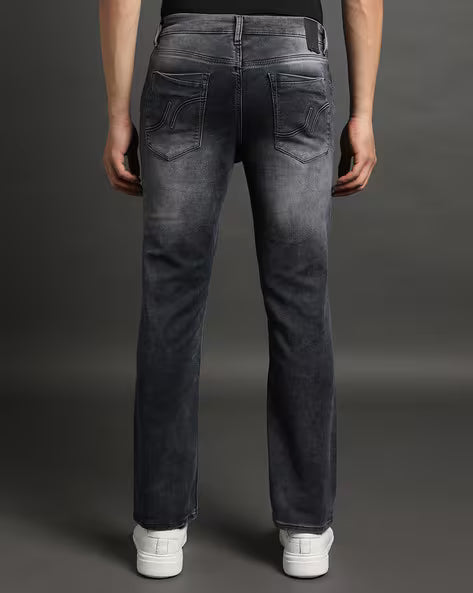 JOHN PLAYERS JEANS Men Mid-Wash Straight Fit Jeans 443037583012