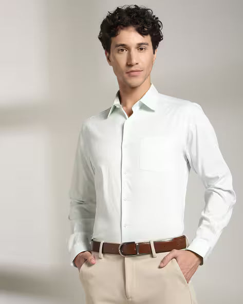 JOHN PLAYERS Men Printed Slim Fit Shirt (443035993003)