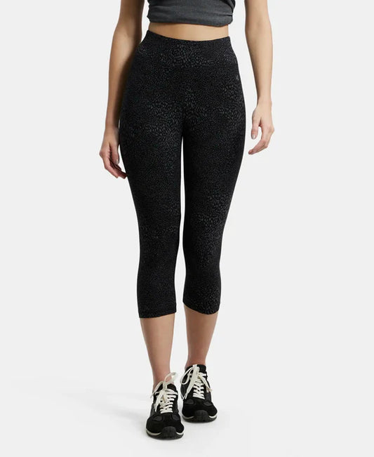 #1391  Super Combed Cotton Elastane Stretch Slim Fit Capri with Ultrasoft Waistband