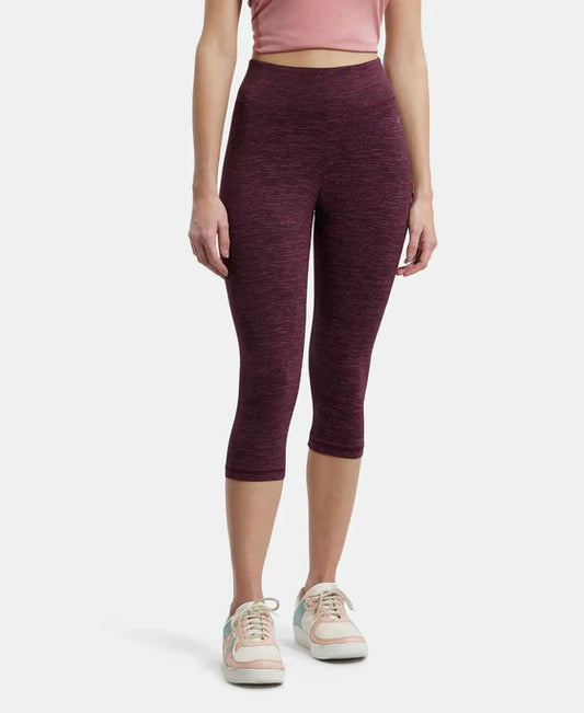#1391  Super Combed Cotton Elastane Stretch Slim Fit Capri with Ultrasoft Waistband