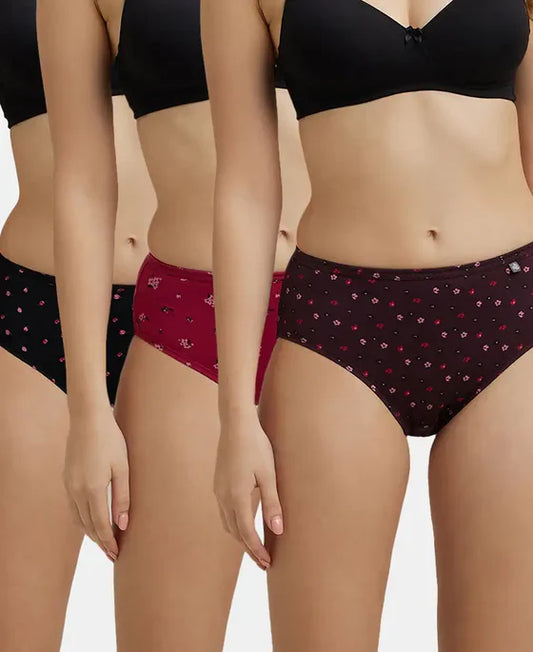 #1406 High Coverage Super Combed Cotton Hipster With Concealed Waistband and StayFresh Treatment