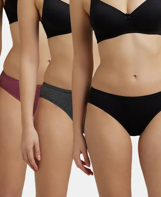 #1410 Medium Coverage Super Combed Cotton Bikini With Concealed Waistband and StayFresh Treatment