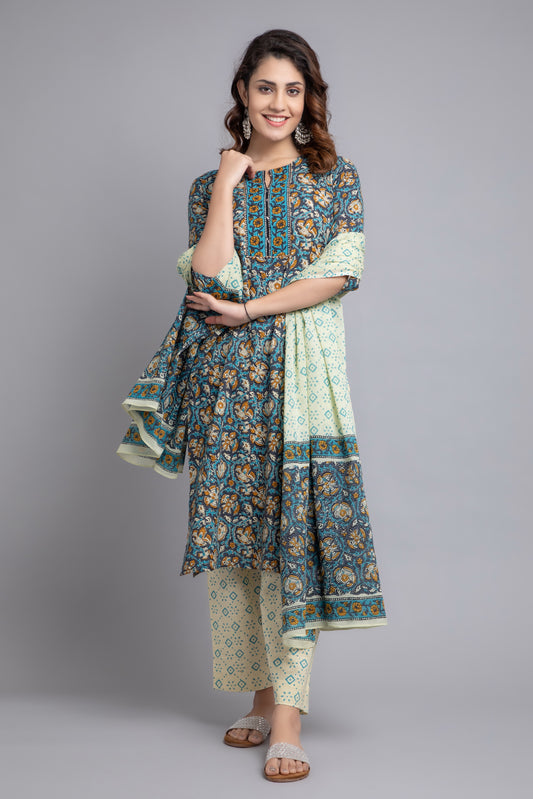 3 Pcs Kurta Set#16444