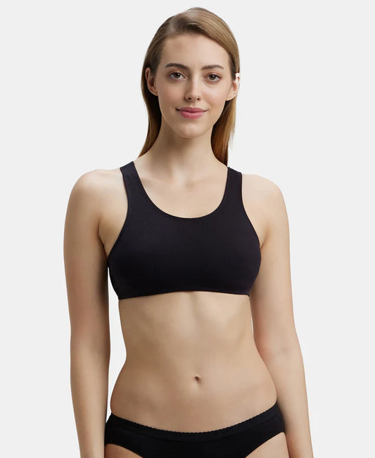 #1582 Super Combed Cotton Elastane Stretch Slip On Crop Top