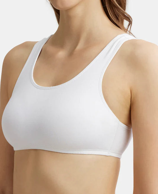 #1582 Super Combed Cotton Elastane Stretch Slip On Crop Top