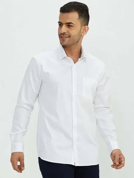 INDIAN TERRAIN  Men Slim Fit Solid Casual Shirt ITMSH04362