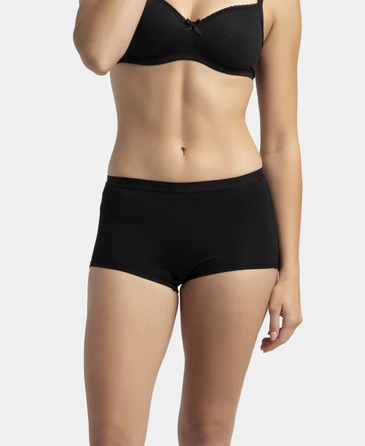 #1810 Full Coverage Micro Modal Elastane Stretch Boy Shorts with StayFresh Treatment