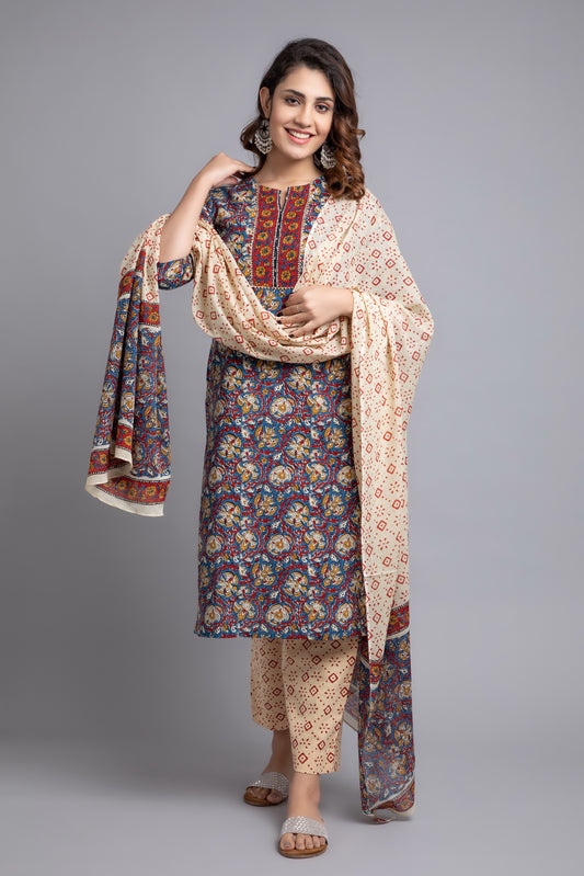 3 Pcs Kurta Set#16444