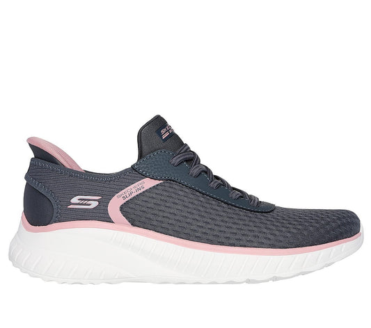 SKECHERS 117498-GRY women'S BOBS SQUAD CHAOS-STROKEOFLUCK