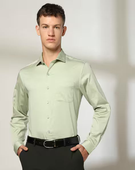 JOHN PLAYERS Men Slim Fit Formal Shirt 443036470005