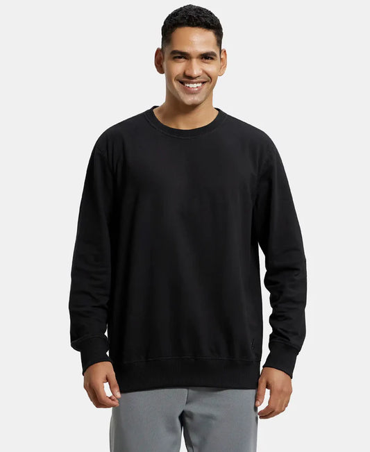 #2716 Super Combed Cotton French Terry Solid Sweatshirt with Ribbed Cuffs