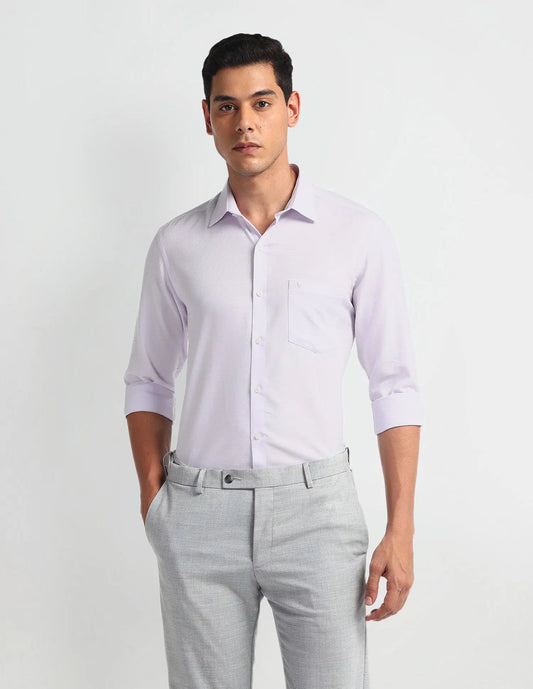 #Arrow Horizontal Stripe Slim Fit Shirt