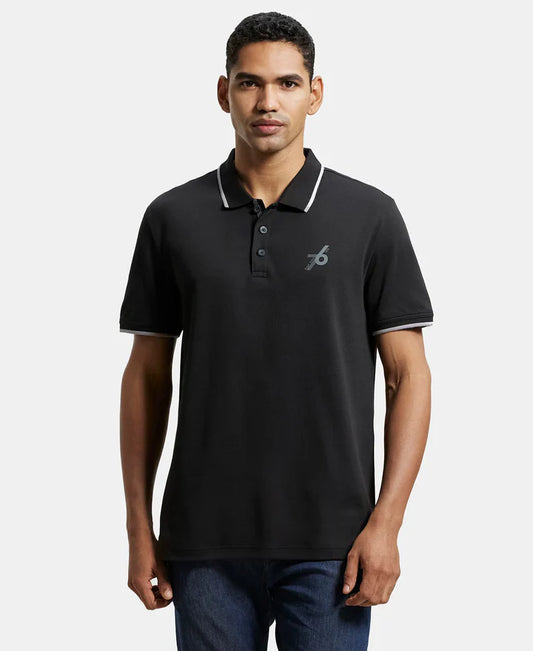 #3911 Super Combed Cotton Rich Solid Half Sleeve Polo T-Shirt