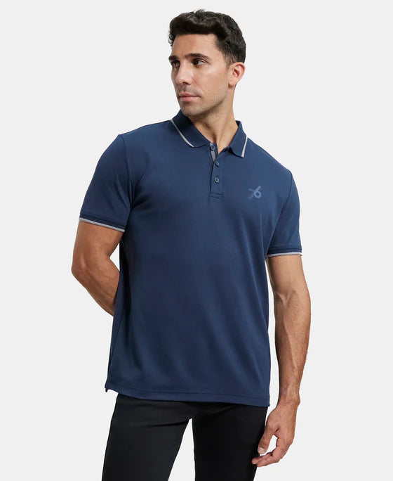 #3911 Super Combed Cotton Rich Solid Half Sleeve Polo T-Shirt