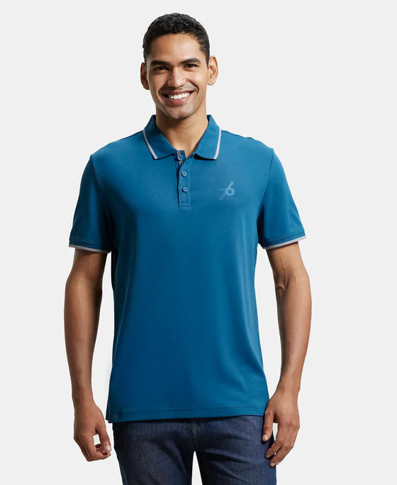 #3911 Super Combed Cotton Rich Solid Half Sleeve Polo T-Shirt