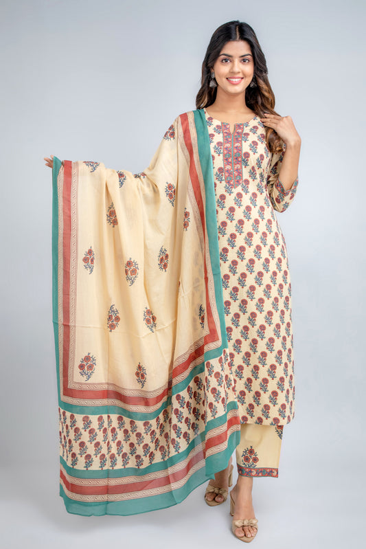 3 Pcs Kurta Set#16625
