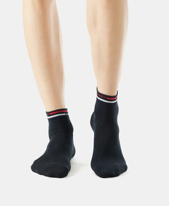 #7002 Compact Cotton Elastane Stretch Ankle Length Socks with StayFresh Treatment