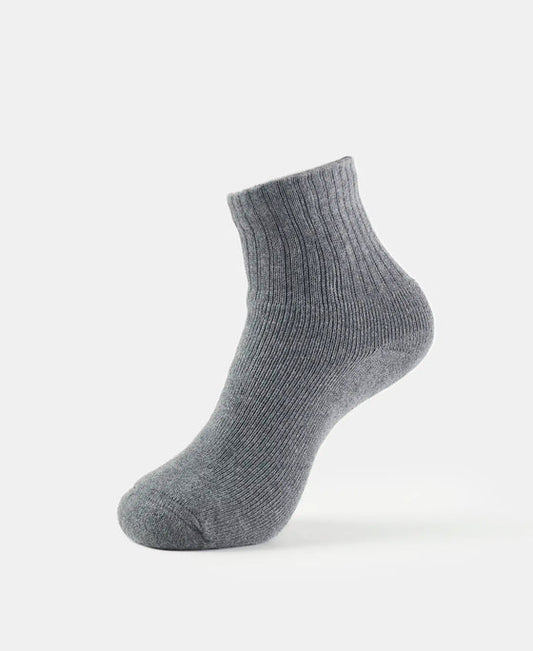 #7036 Compact Cotton Terry Ankle Length Socks With StayFresh Treatment