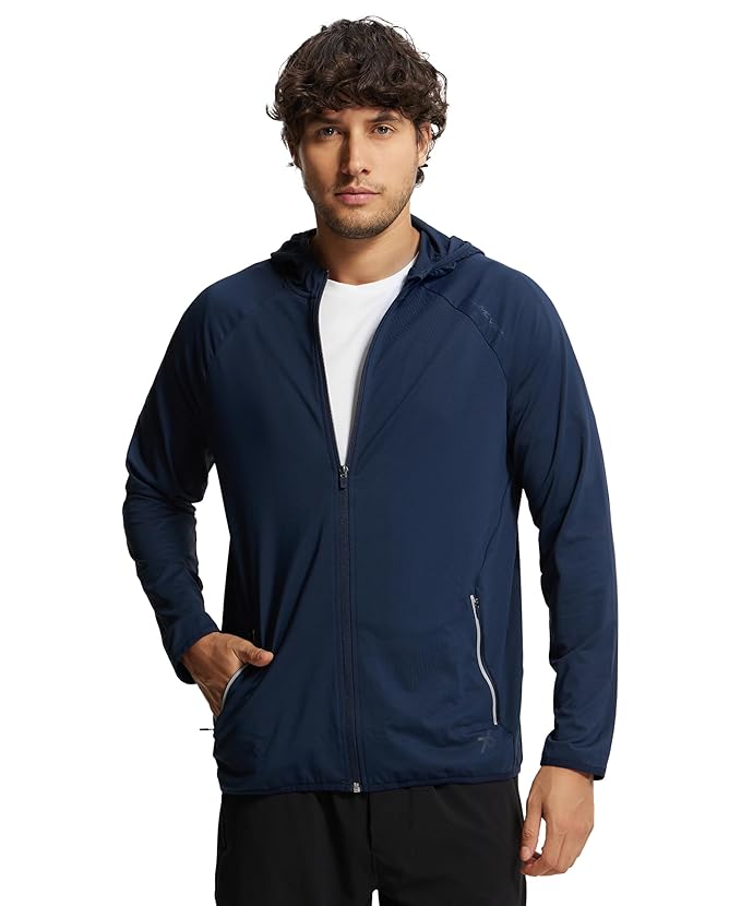 # MV31 Jockey Men Microfiber Elastane Standard Length Stretch Solid Performance Active Wear Hoodie Jacket with Stay Dry Technology
