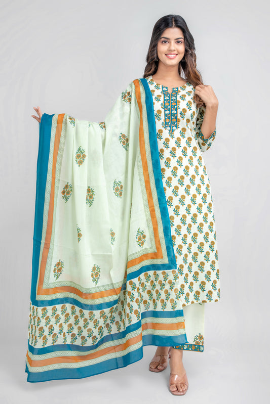 3 Pcs Kurta Set#16625