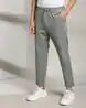 JOHN PLAYERS Men Printed Cropped Fit Flat-Front Trousers 443036712009