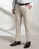 JOHN PLAYERS Men Slim Fit Flat-Front Trousers 443037389004