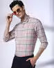 JOHN PLAYERS Men Checked Slim Fit Cotton Shirt 443053994002