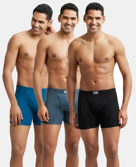 #8008 Super Combed Cotton Rib Solid Boxer Brief with Ultrasoft and Durable Waistband