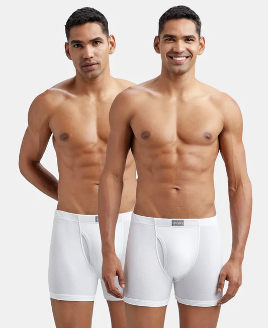 #8008 Super Combed Cotton Rib Solid Boxer Brief with Ultrasoft and Durable Waistband - Black/Seaport Teal/Deep Slate (Pack of 3)