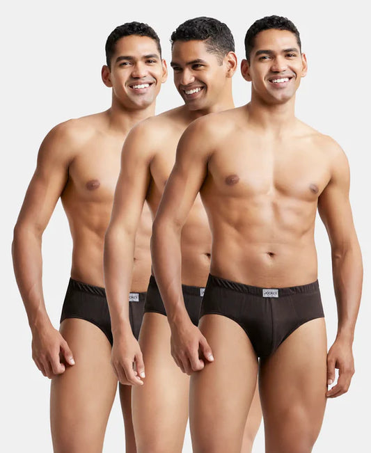 #8035 Super Combed Cotton Solid Brief with Ultrasoft Concealed Waistband