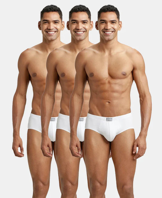 #8035 Super Combed Cotton Solid Brief with Ultrasoft Concealed Waistband
