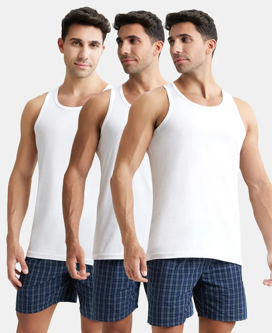 #8820 Super Combed Cotton Round Neck Sleeveless Vest