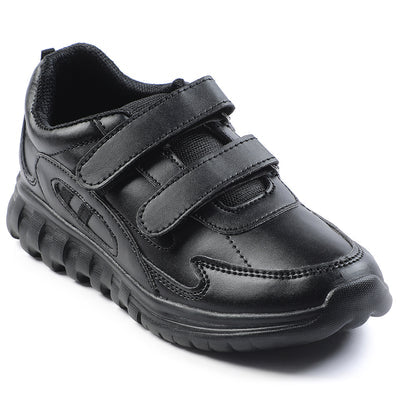 Force 10 White Velcro Uniform School Shoes For Kids 9906-02T-V By Liberty