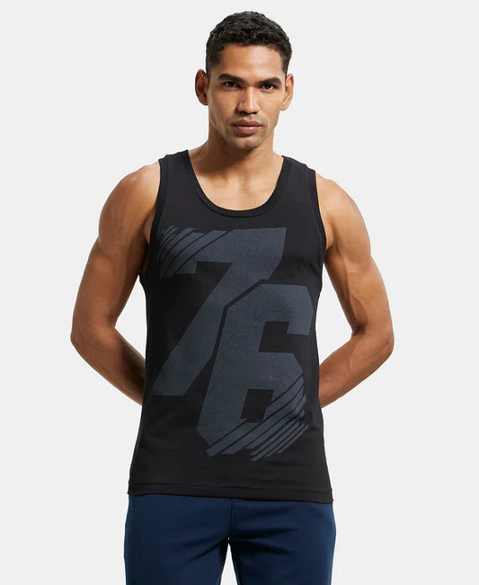#9928 Super Combed Cotton Rich Graphic Printed Tank Top