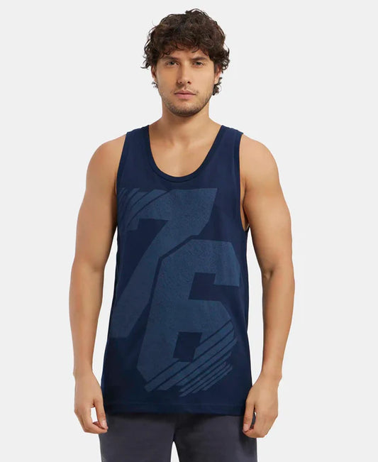 #9928 Super Combed Cotton Rich Graphic Printed Tank Top